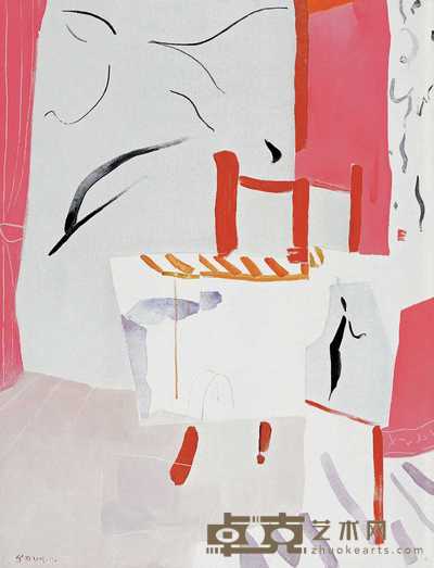 金田 红色画架 130×100cm